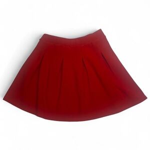 Red pleated mini skirt size XL Y2k punk grunge emo alt fashion